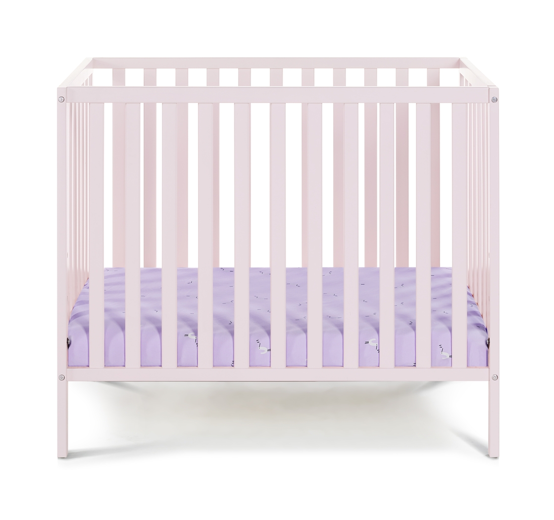Castellon Pink Mini Crib with Mattress Pad - Thumbnail - Image 4
