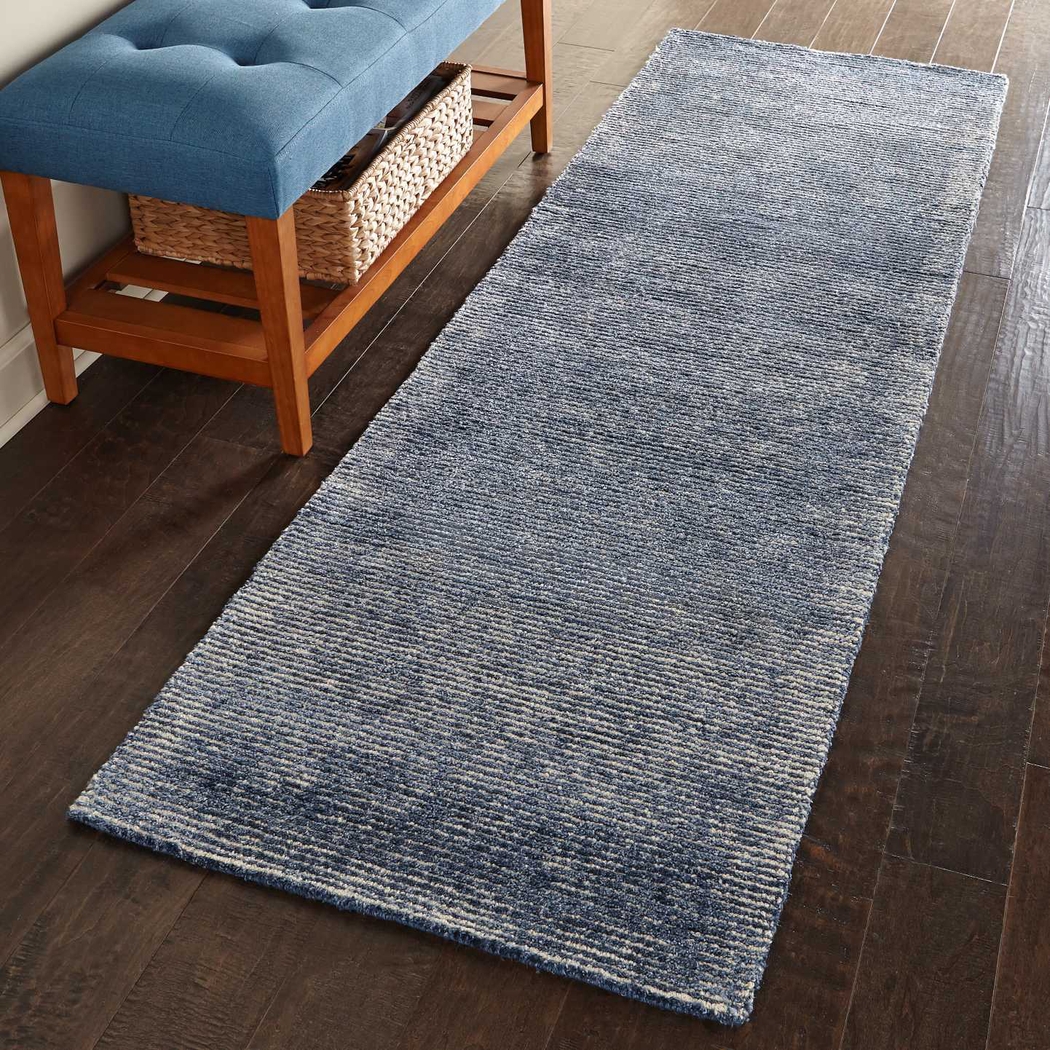 Castin Blue 2'3 x 7'6 Runner Rug - Thumbnail - Image 4