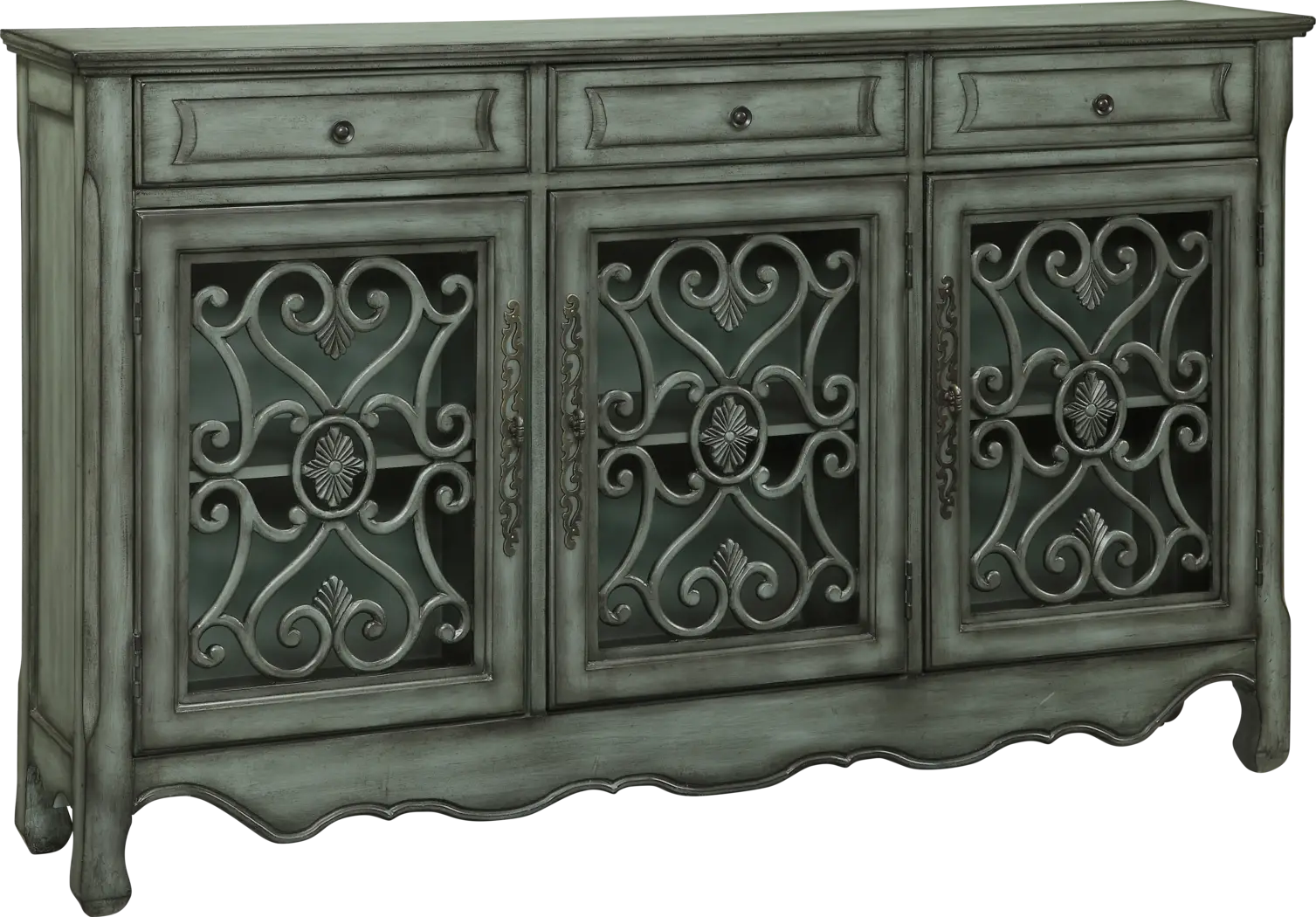 Castlehayne Green Credenza - Thumbnail - Image 1