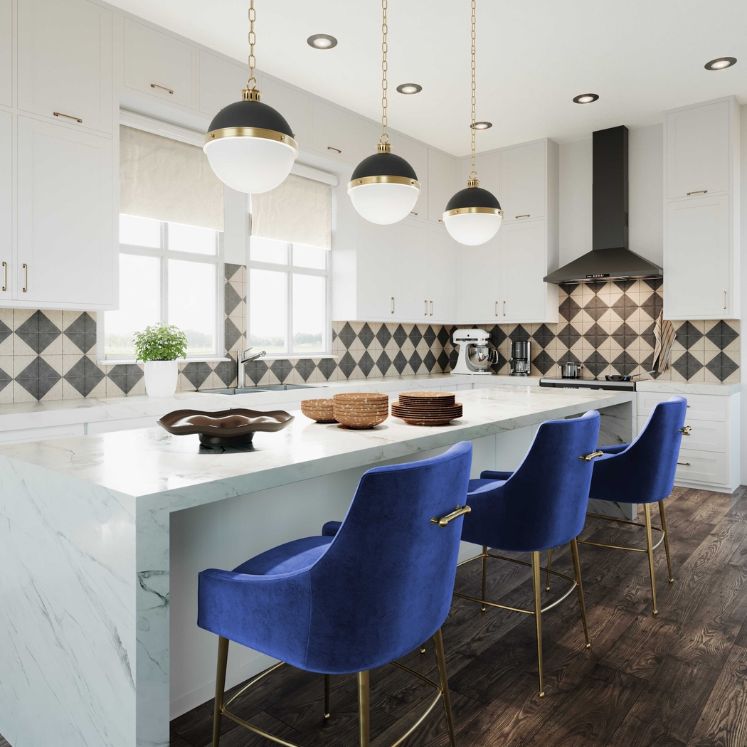 Castlemaine Navy Bar Stool - Thumbnail - Image 2