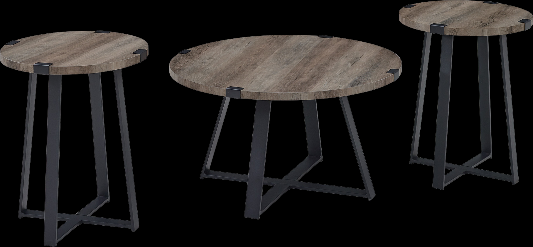 Castletroy Dark Gray Cocktail Table Set - Thumbnail - Image 3