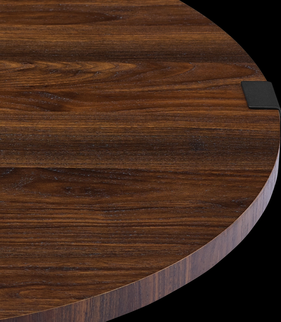 Castletroy Walnut Cocktail Table Set - Thumbnail - Image 4