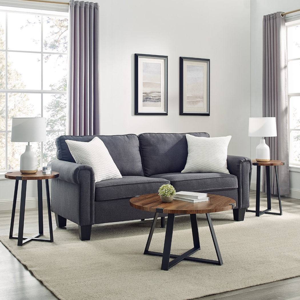 Castletroy Walnut Cocktail Table Set - Thumbnail - Image 5