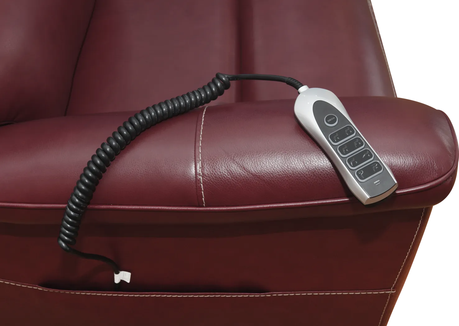 Castmore II Red Triple Power Lift Recliner - Thumbnail - Image 4