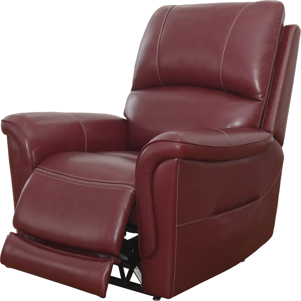 Castmore II Red Triple Power Lift Recliner - Thumbnail - Image 1