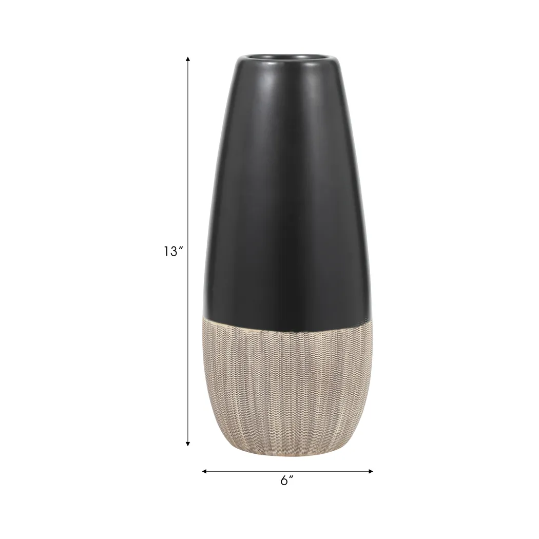 Cataldi Black 13 in. Vase - Thumbnail - Image 7