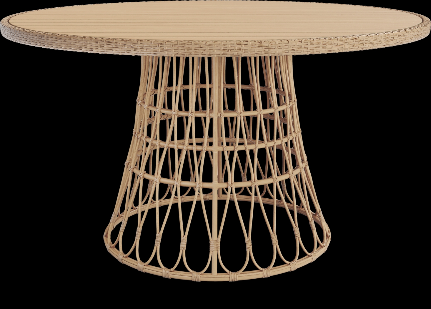 Catalina Natural 5 Pc Round Outdoor Dining Set - Thumbnail - Image 5