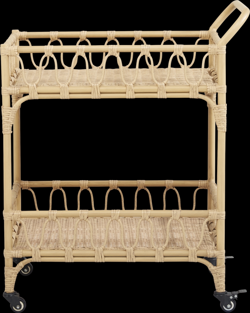 Catalina Natural Outdoor Bar Cart - Thumbnail - Image 3