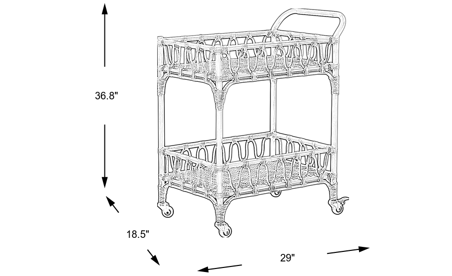Dimension Image. Please refer to the Dimension Tab on this page for dimension details.