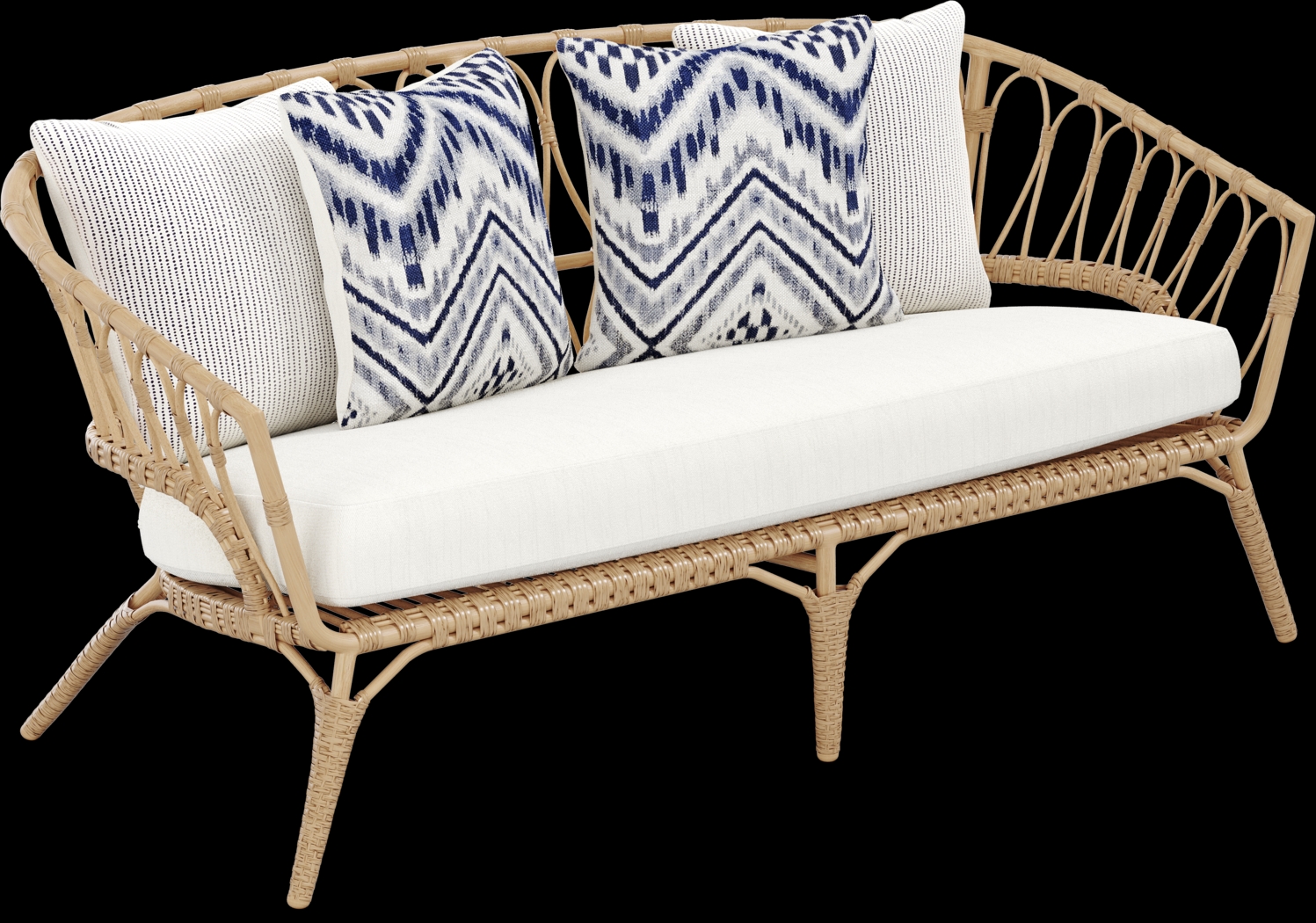 Catalina Natural Outdoor Loveseat - Thumbnail - Image 3