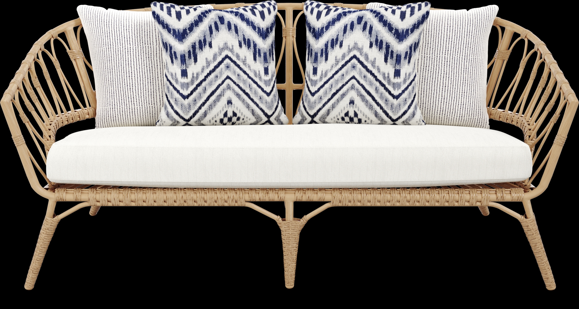 Catalina Natural Outdoor Loveseat - Thumbnail - Image 1