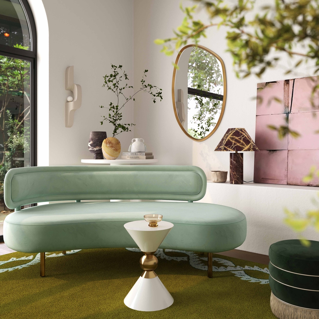 Catawissa Mint Green Sofa - Thumbnail - Image 2