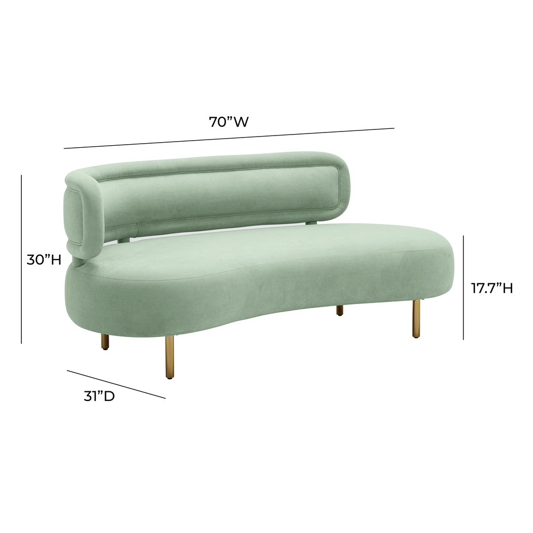 Catawissa Mint Green Sofa - Thumbnail - Image 8