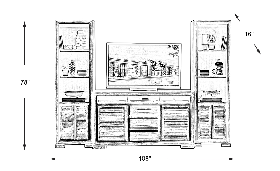 Dimension Image. Please refer to the Dimension Tab on this page for dimension details.