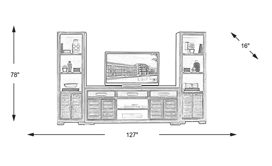 Dimension Image. Please refer to the Dimension Tab on this page for dimension details.