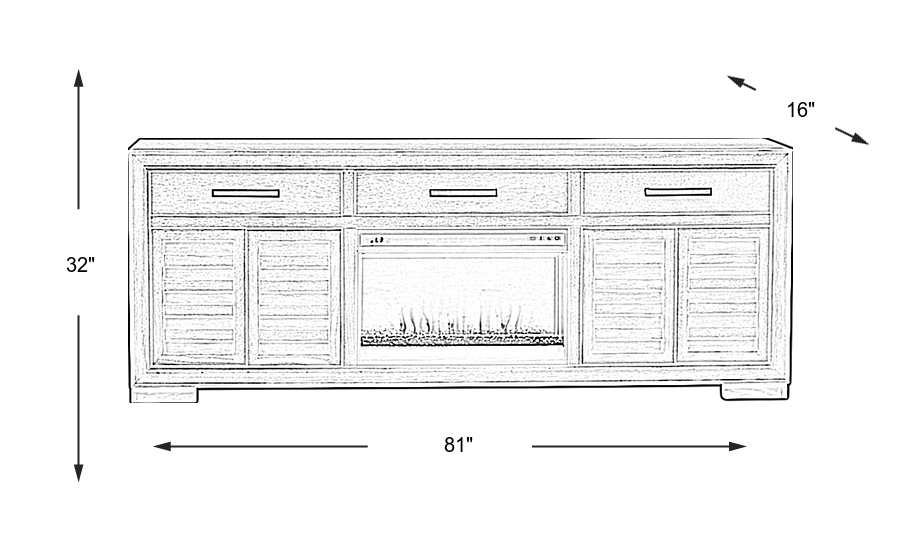 Dimension Image. Please refer to the Dimension Tab on this page for dimension details.