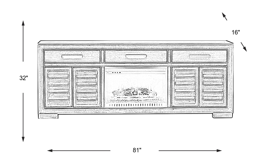 Dimension Image. Please refer to the Dimension Tab on this page for dimension details.