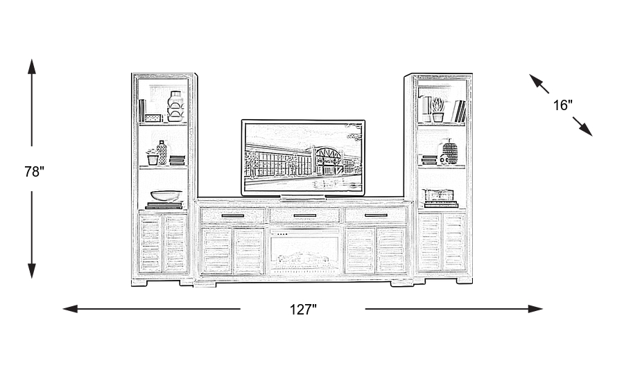 Dimension Image. Please refer to the Dimension Tab on this page for dimension details.