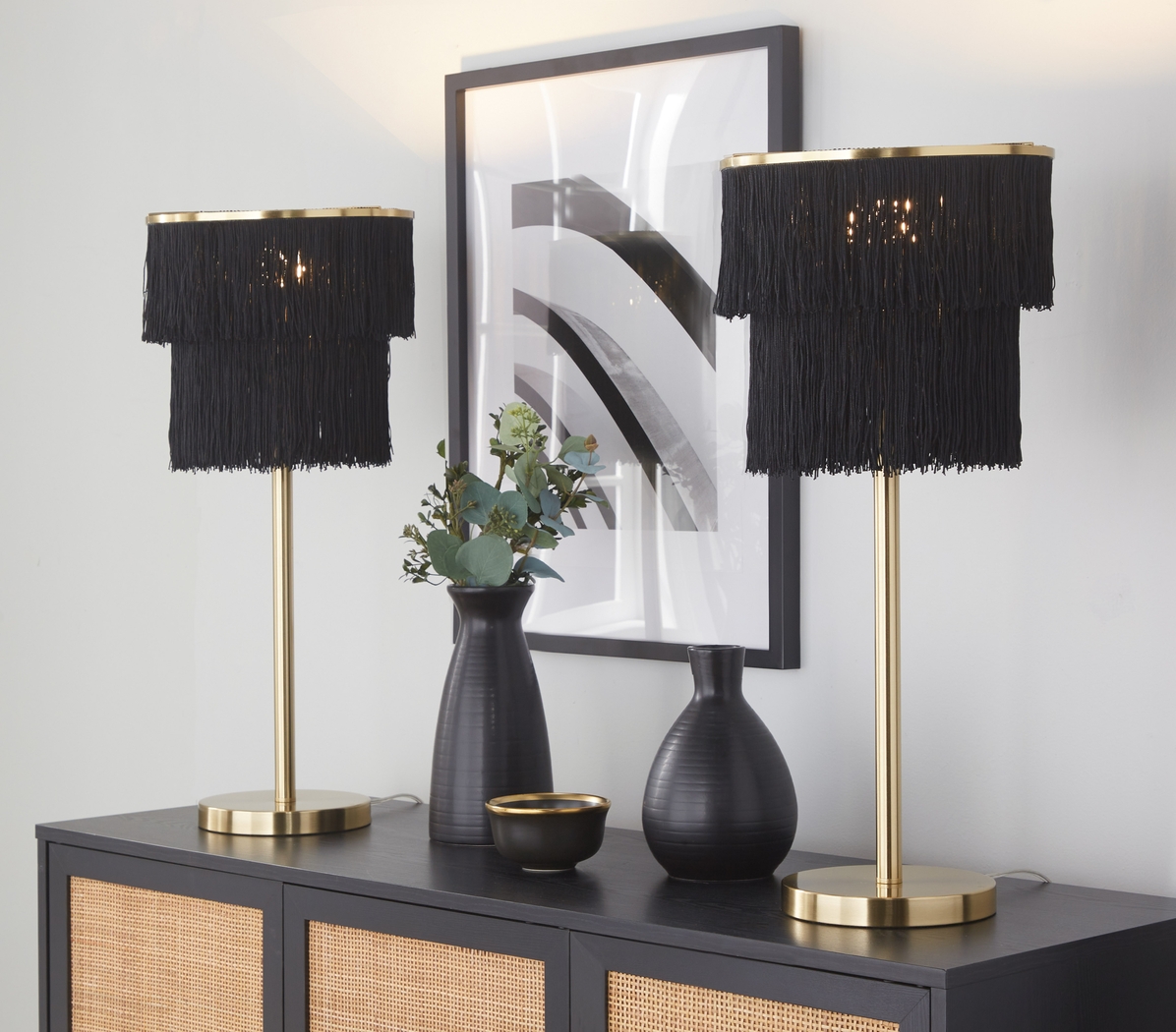 Catesby Way Black Table Lamps, Set of 2 - Thumbnail - Image 2