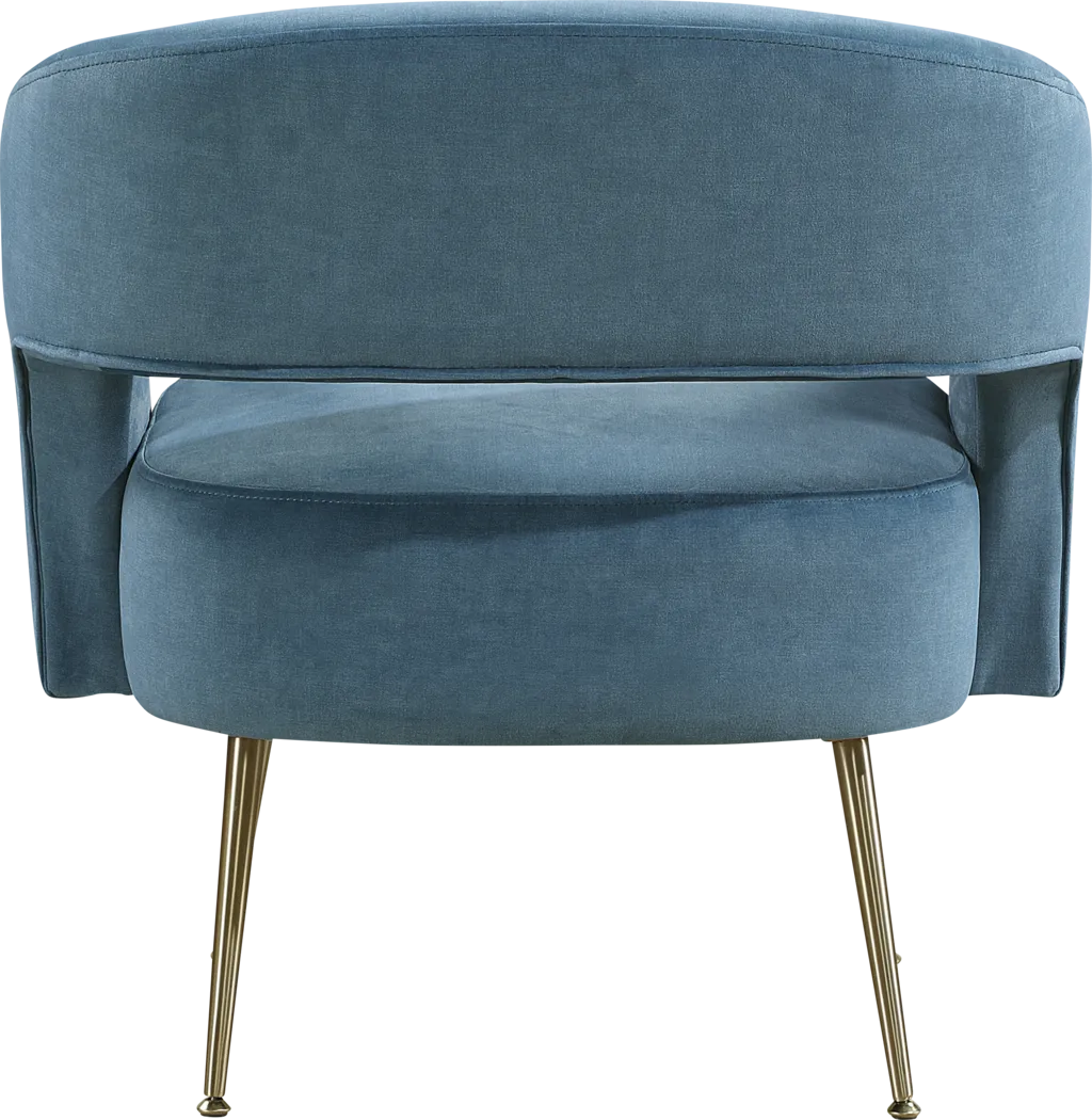 Catlea Blue Accent Chair - Thumbnail - Image 3