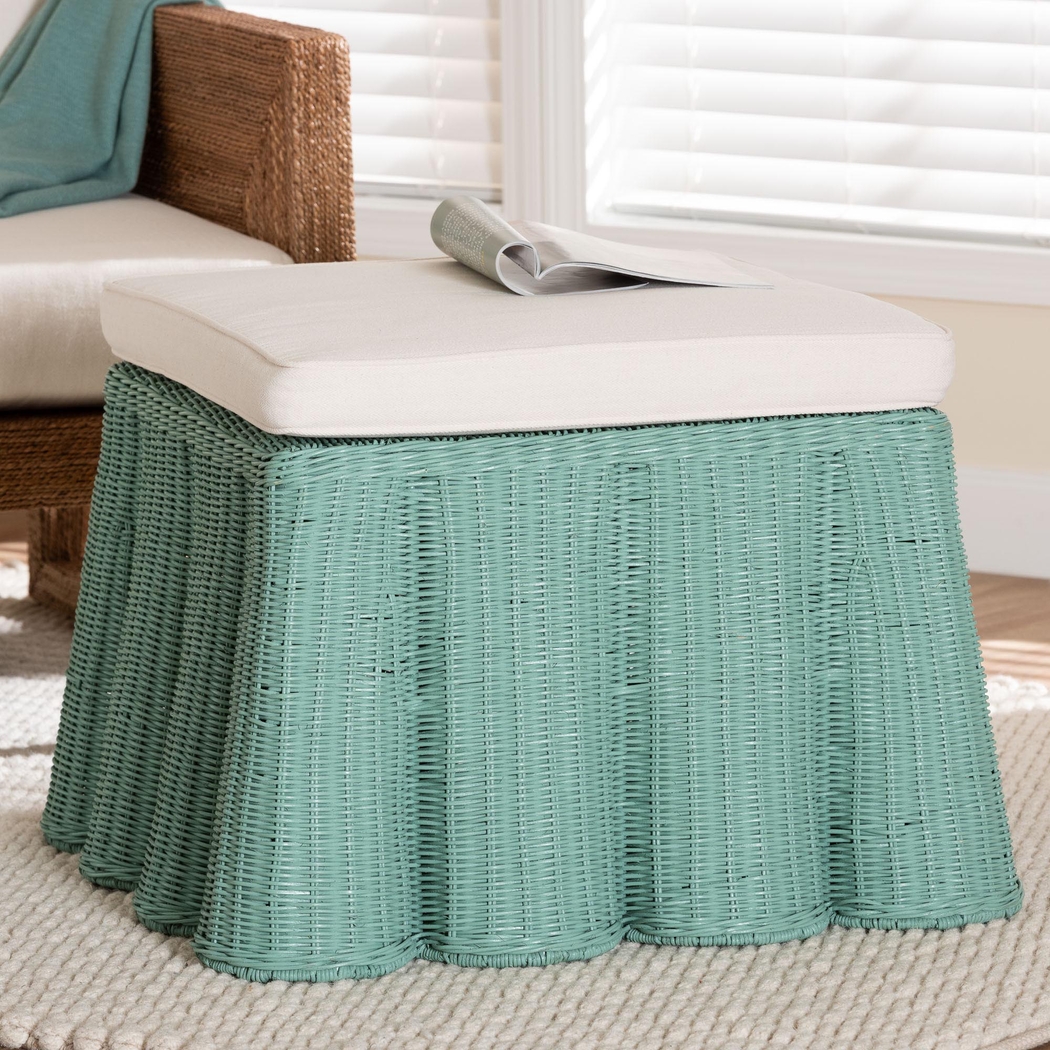 Caudleslake Green Ottoman - Thumbnail - Image 2