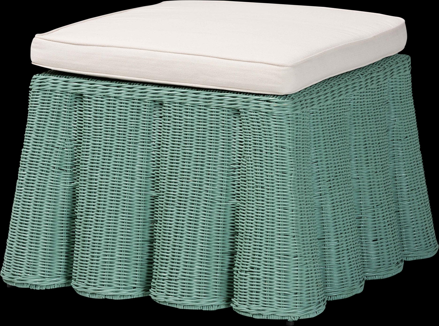 Caudleslake Green Ottoman - Thumbnail - Image 1