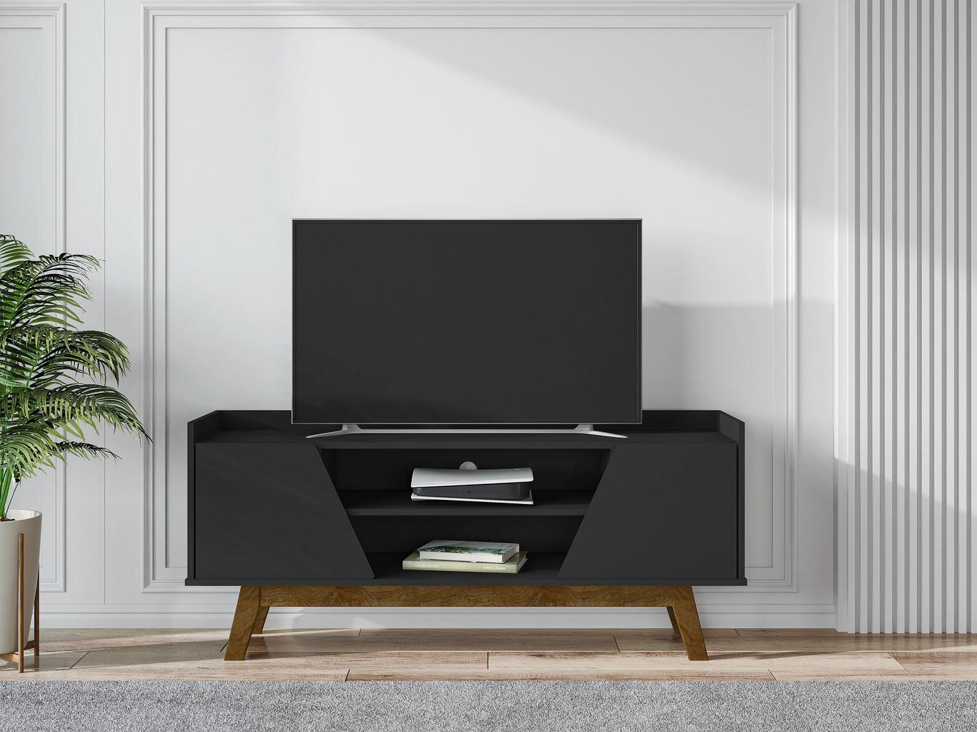 Caughey I Black 53.5 in. Console - Thumbnail - Image 2