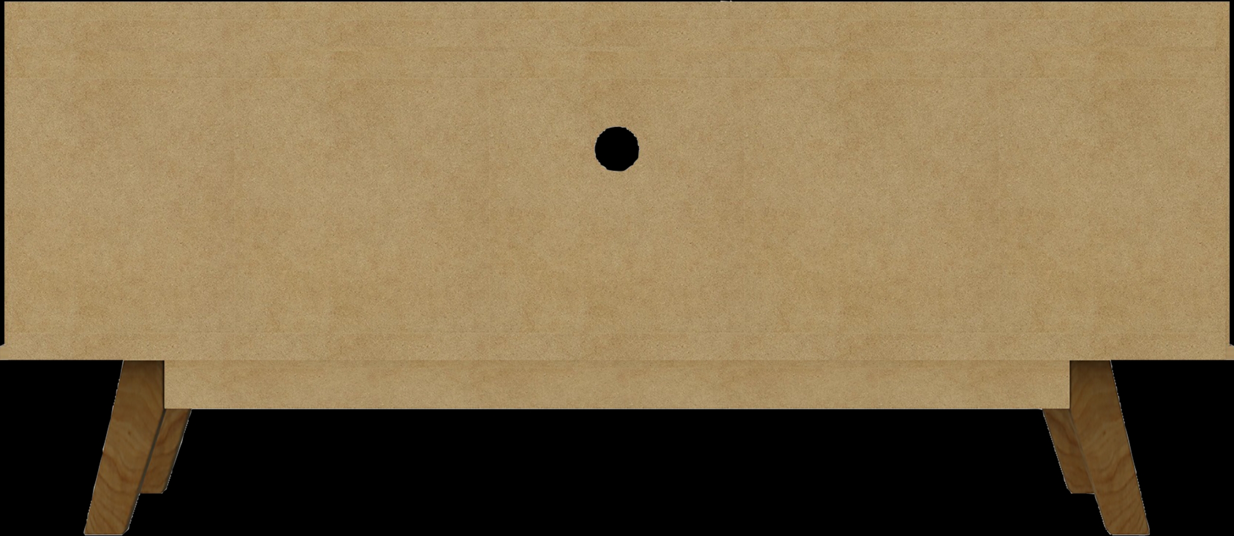 Caughey I Off-White 53.5 in. Console - Thumbnail - Image 3