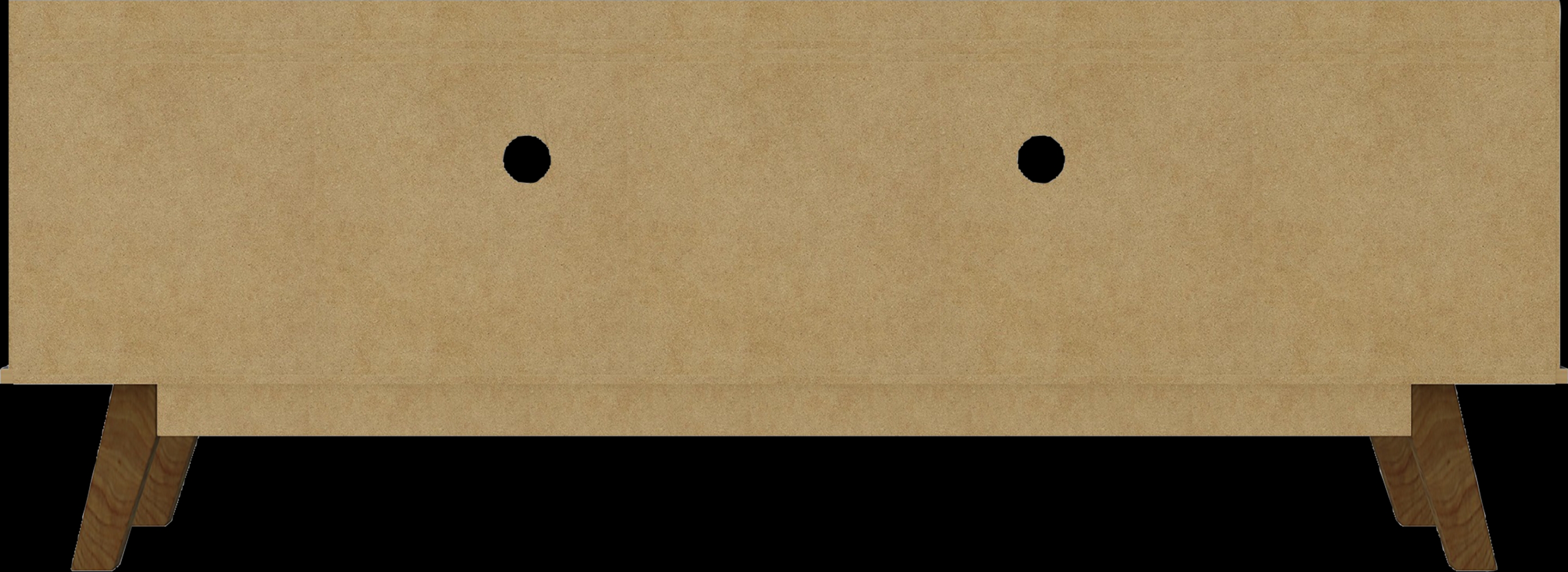 Caughey II Off-White 63 in. Console - Thumbnail - Image 3