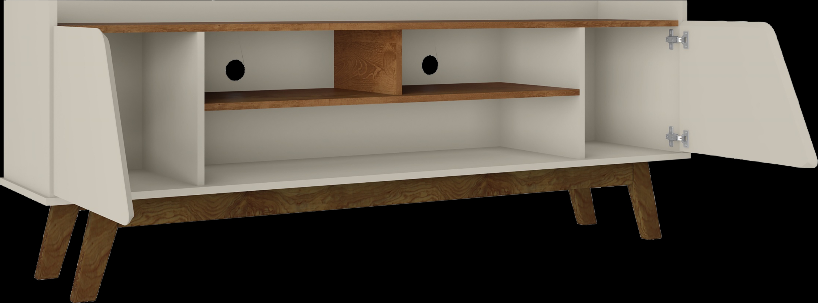 Caughey II Off-White 63 in. Console - Thumbnail - Image 4