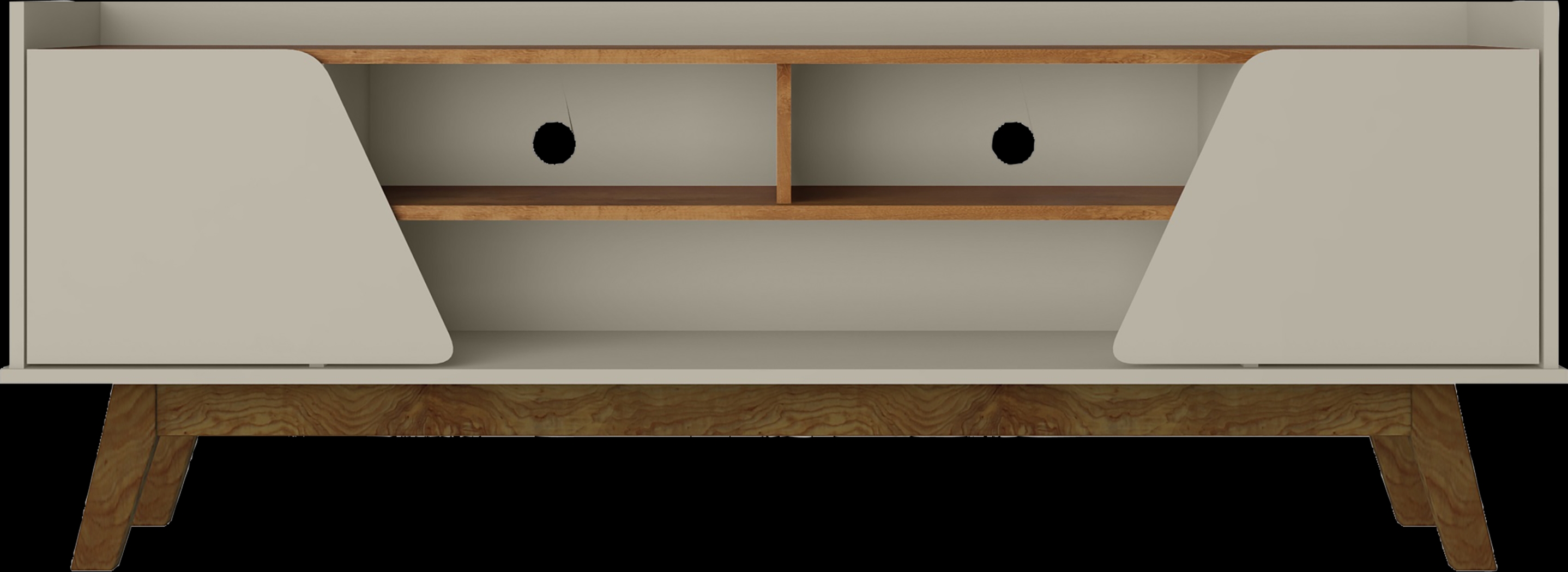 Caughey II Off-White 63 in. Console - Thumbnail - Image 1