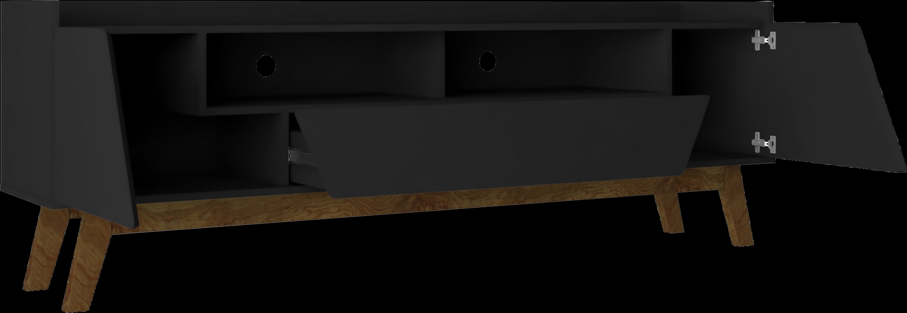Caughey III Black 71 in. Console - Thumbnail - Image 4