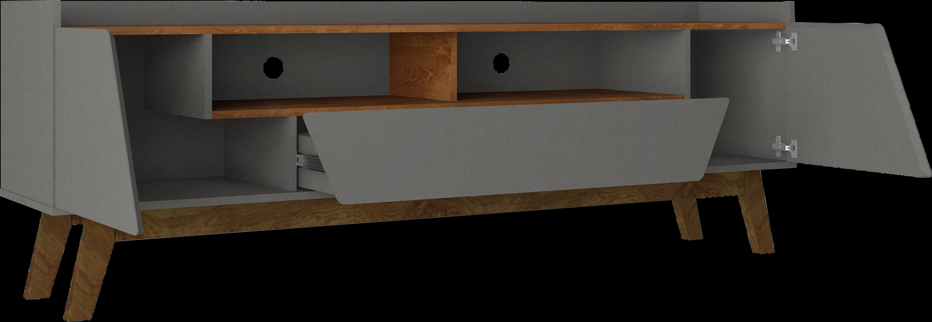 Caughey III Gray 71 in. Console - Thumbnail - Image 4