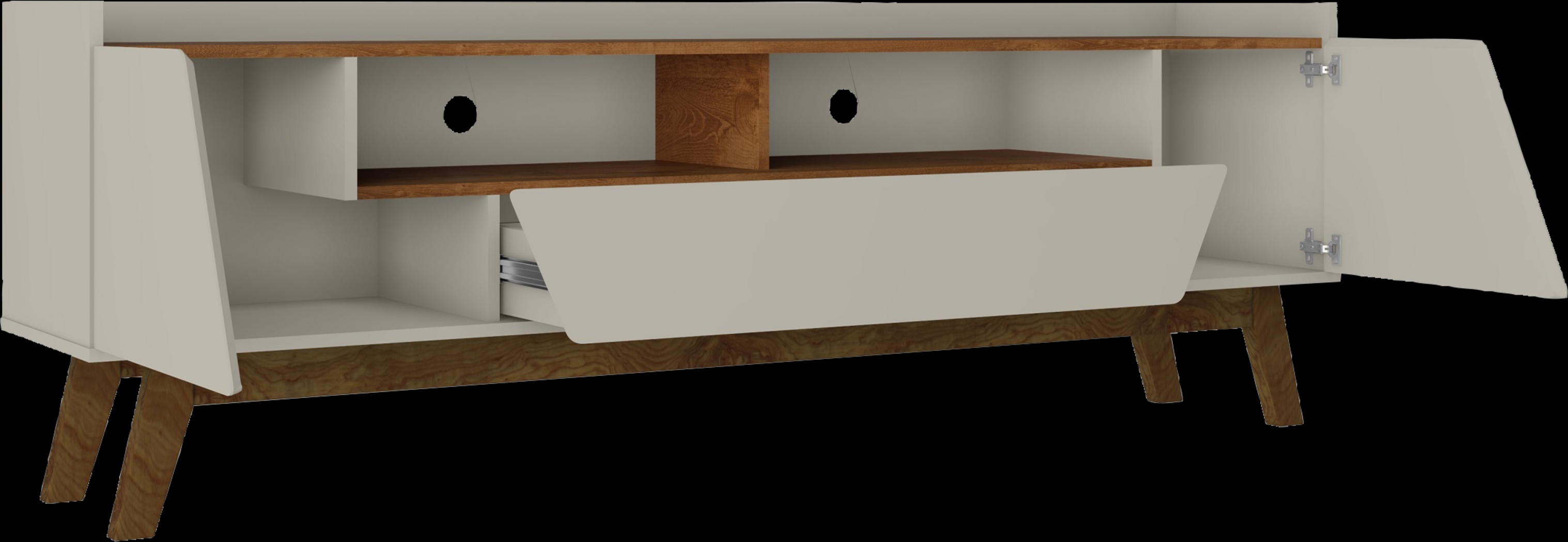 Caughey III Off-White 71 in. Console - Thumbnail - Image 4