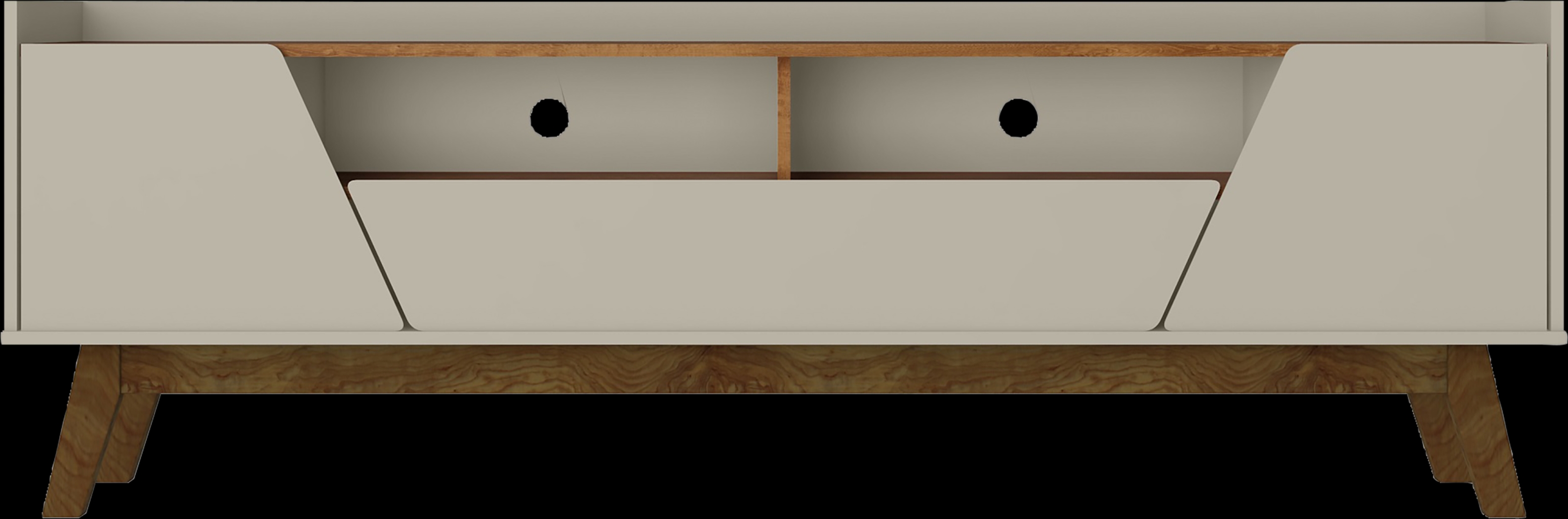 Caughey III Off-White 71 in. Console - Thumbnail - Image 1