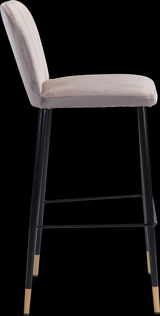 Cauldwell Gray Bar Height Stool, Set of 2 - Thumbnail - Image 4