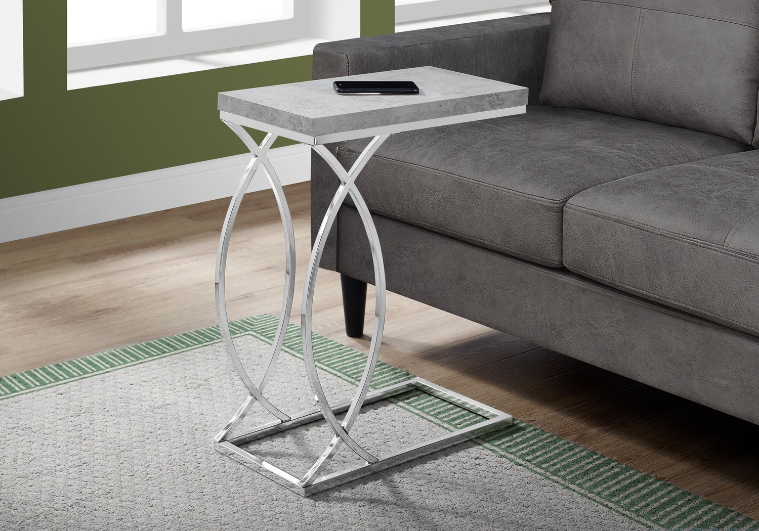 Cauley Gray Accent Table - Thumbnail - Image 2