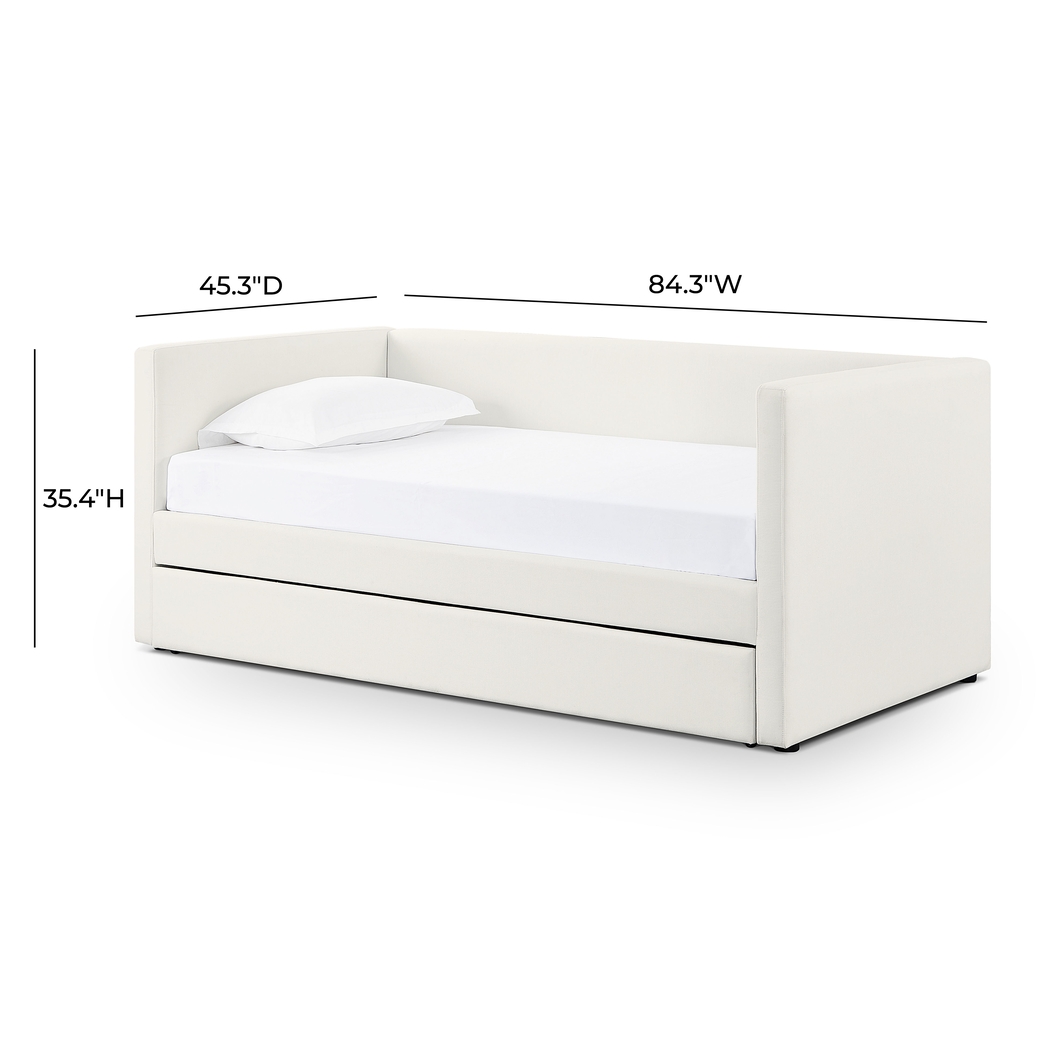 Caulfieldy Cream Twin Daybed with Trundle - Thumbnail - Image 13