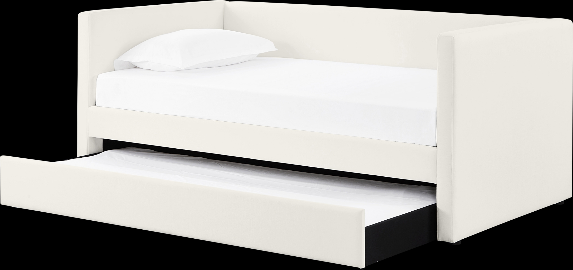 Caulfieldy Cream Twin Daybed with Trundle - Thumbnail - Image 3