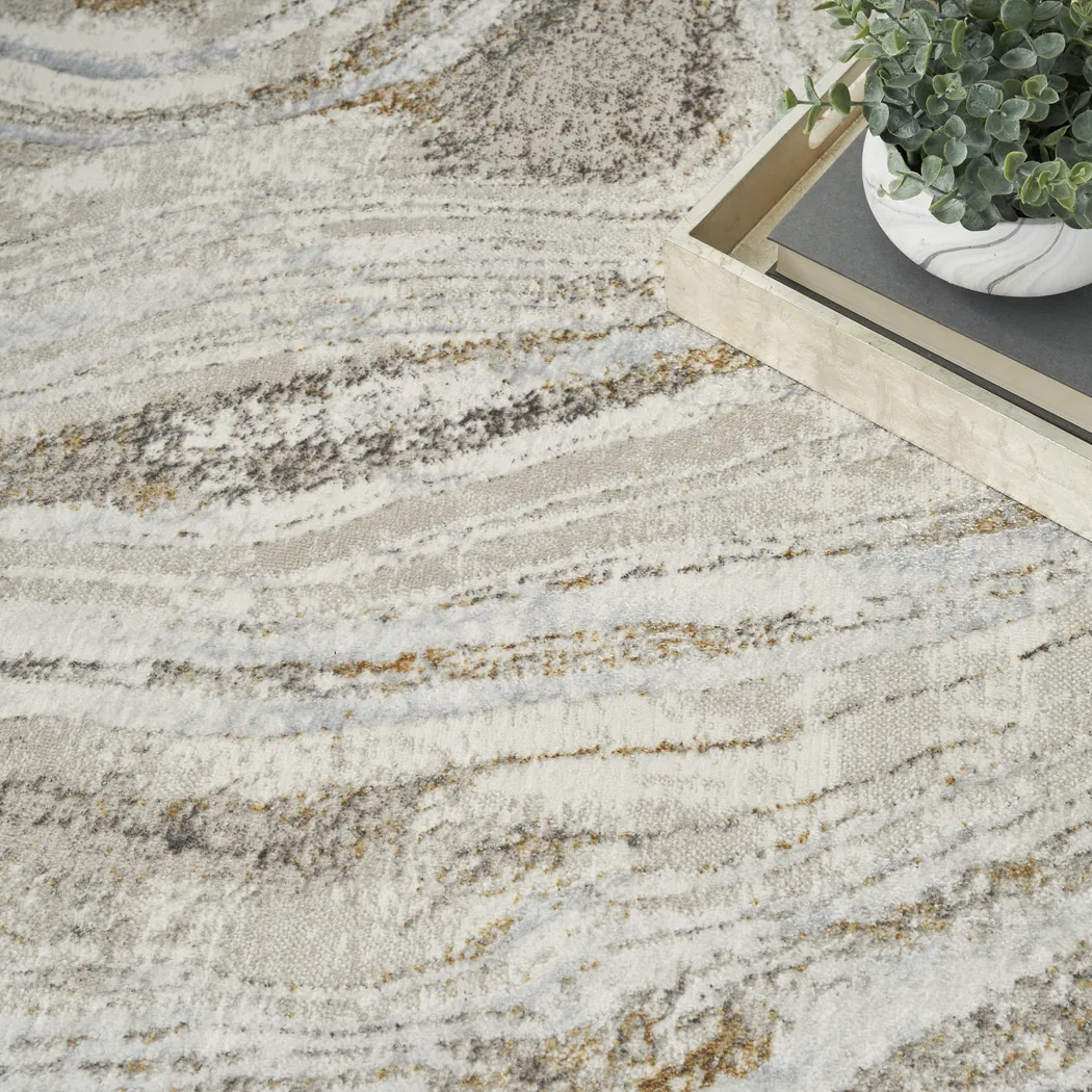 Caulgan Gray/Gold 7'10 x 9'10 Rug - Thumbnail - Image 7