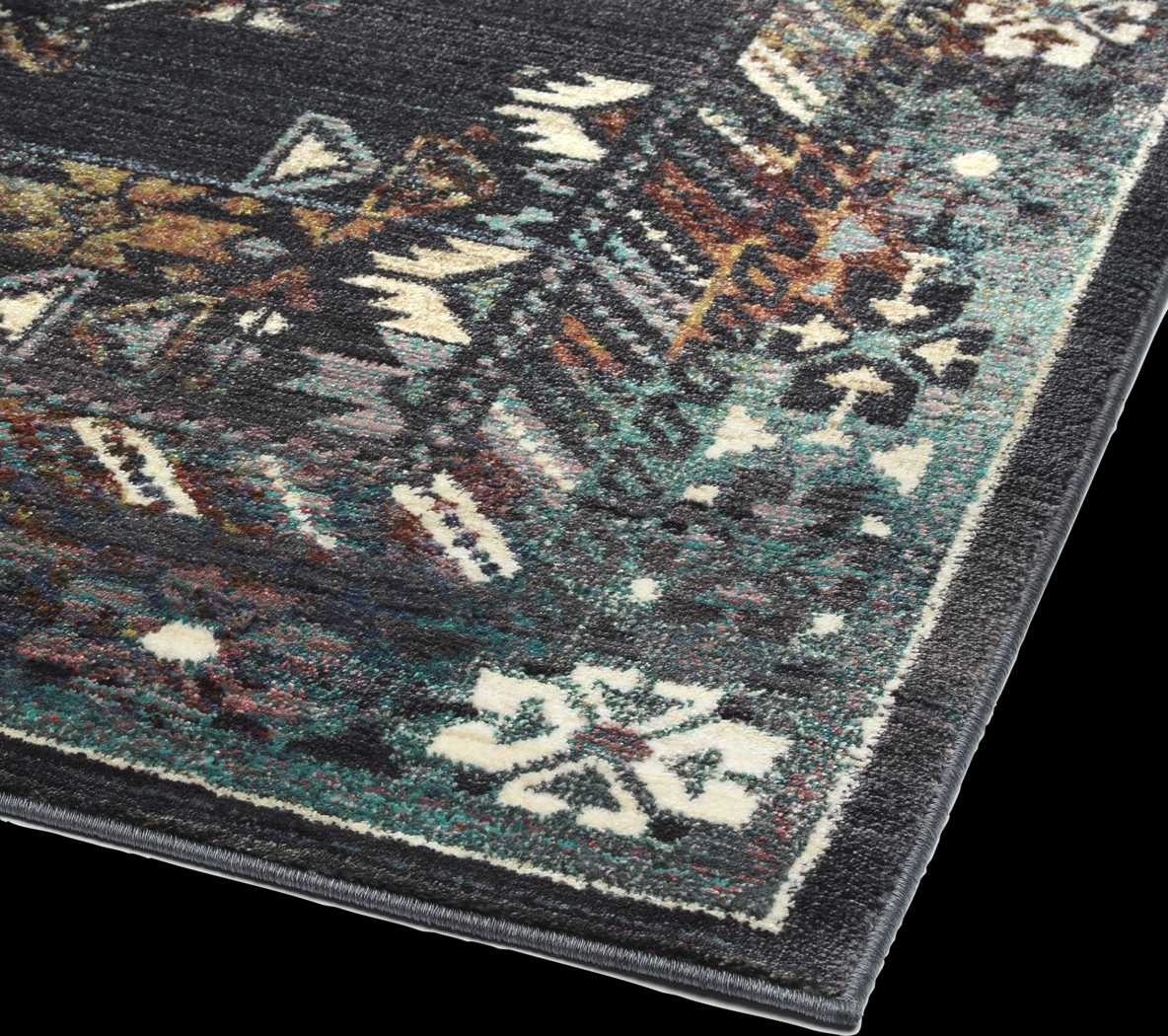 Cauna Navy 7'10 x 10'1 Rug - Thumbnail - Image 3