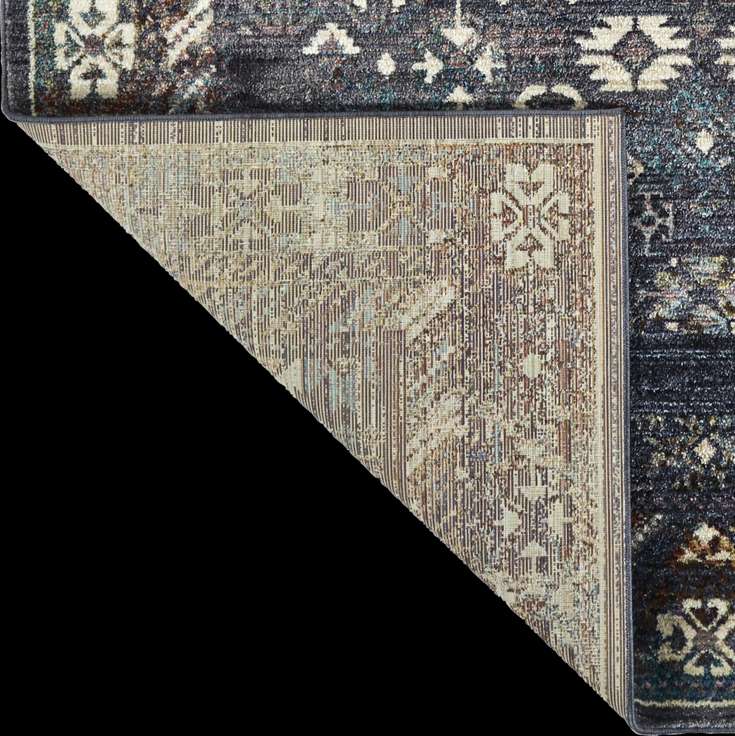 Cauna Navy 7'10 x 10'1 Rug - Thumbnail - Image 5