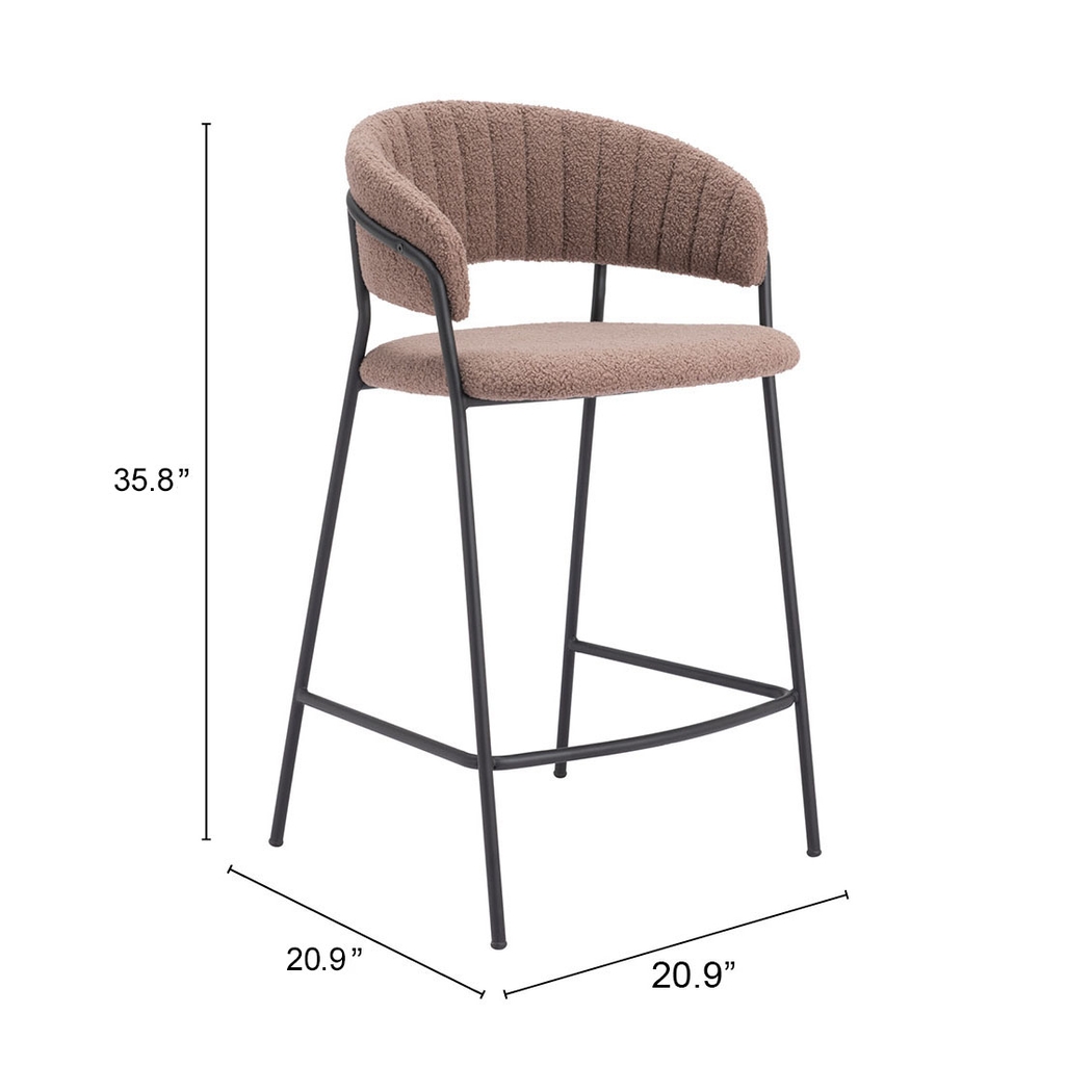 Causbie Brown Counter Height Stool, Set of 2 - Thumbnail - Image 8