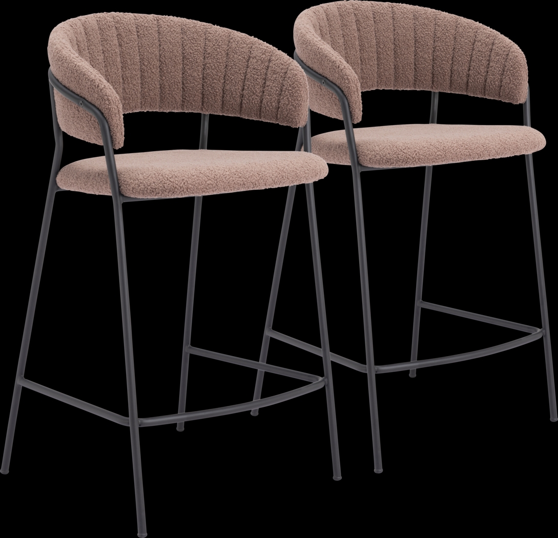 Causbie Brown Counter Height Stool, Set of 2 - Thumbnail - Image 1