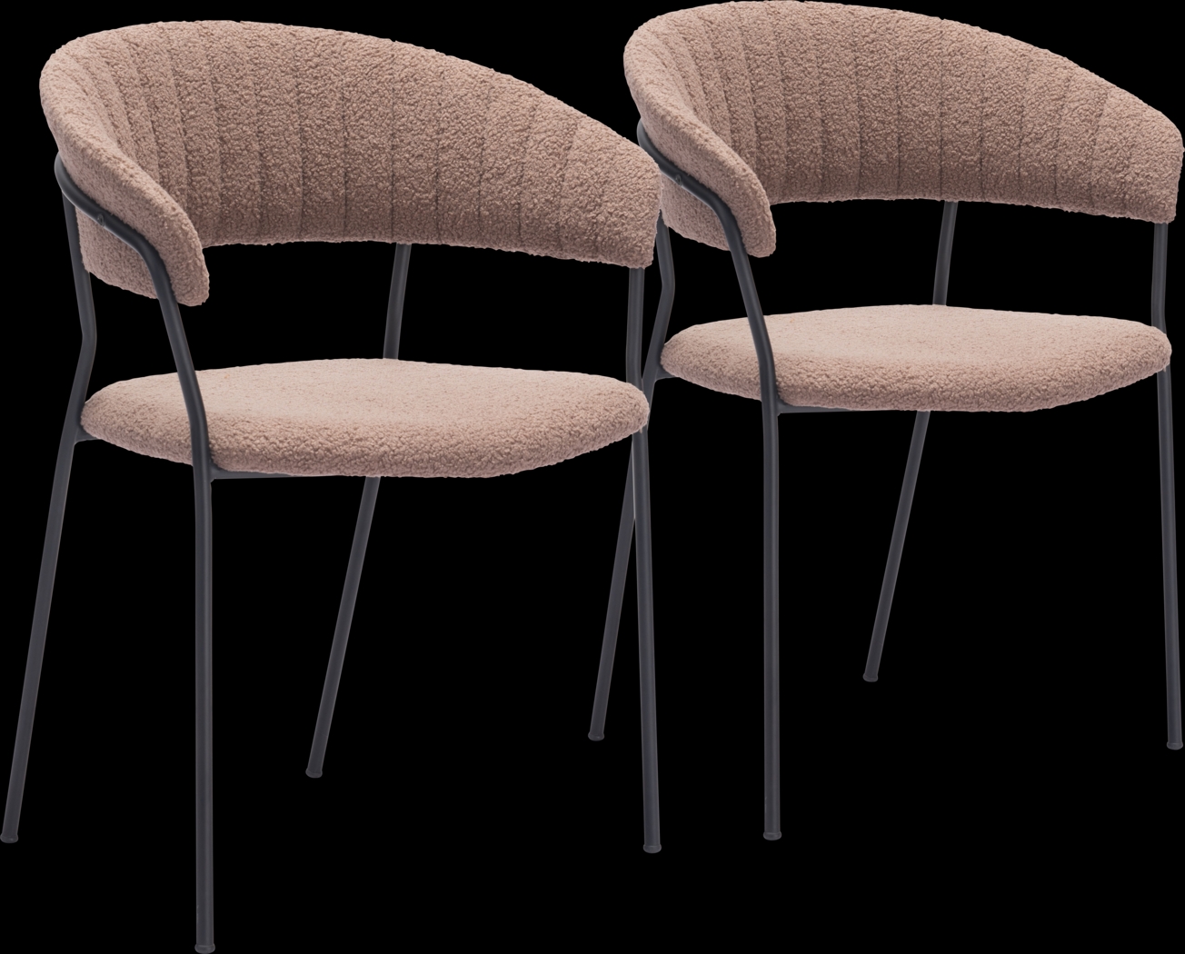 Causbie Brown Side Chair, Set of 2 - Thumbnail - Image 1