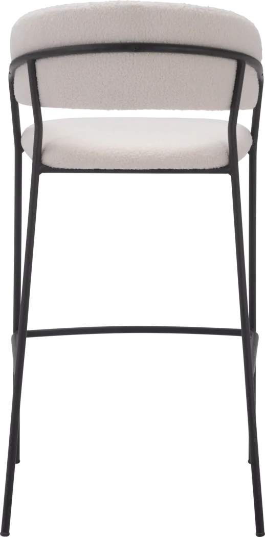 Causbie White Barstool, Set of 2 - Thumbnail - Image 5