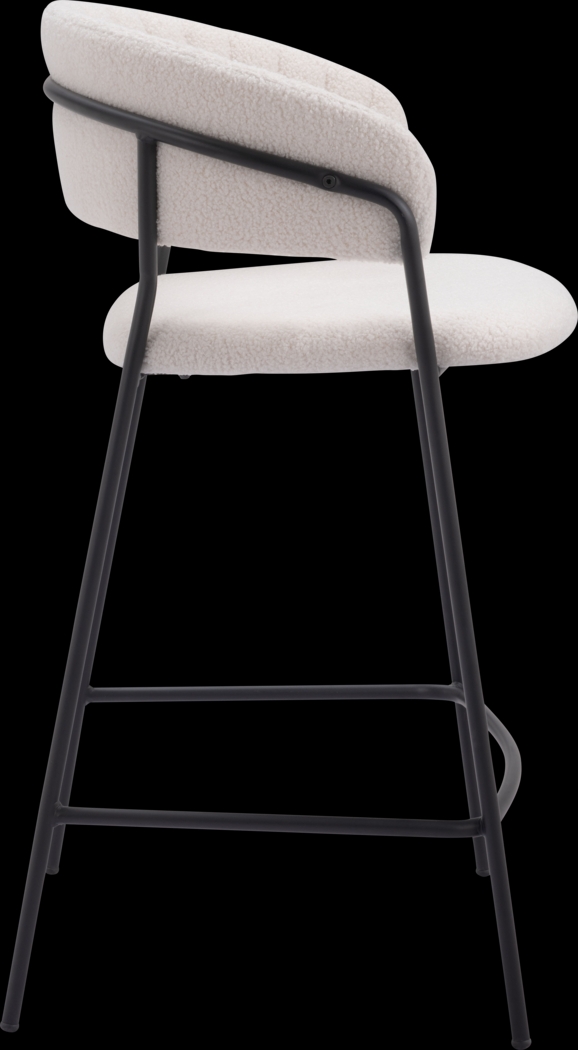 Causbie White Counter Height Stool, Set of 2 - Thumbnail - Image 7