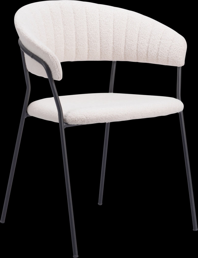 Causbie White Side Chair, Set of 2 - Thumbnail - Image 3