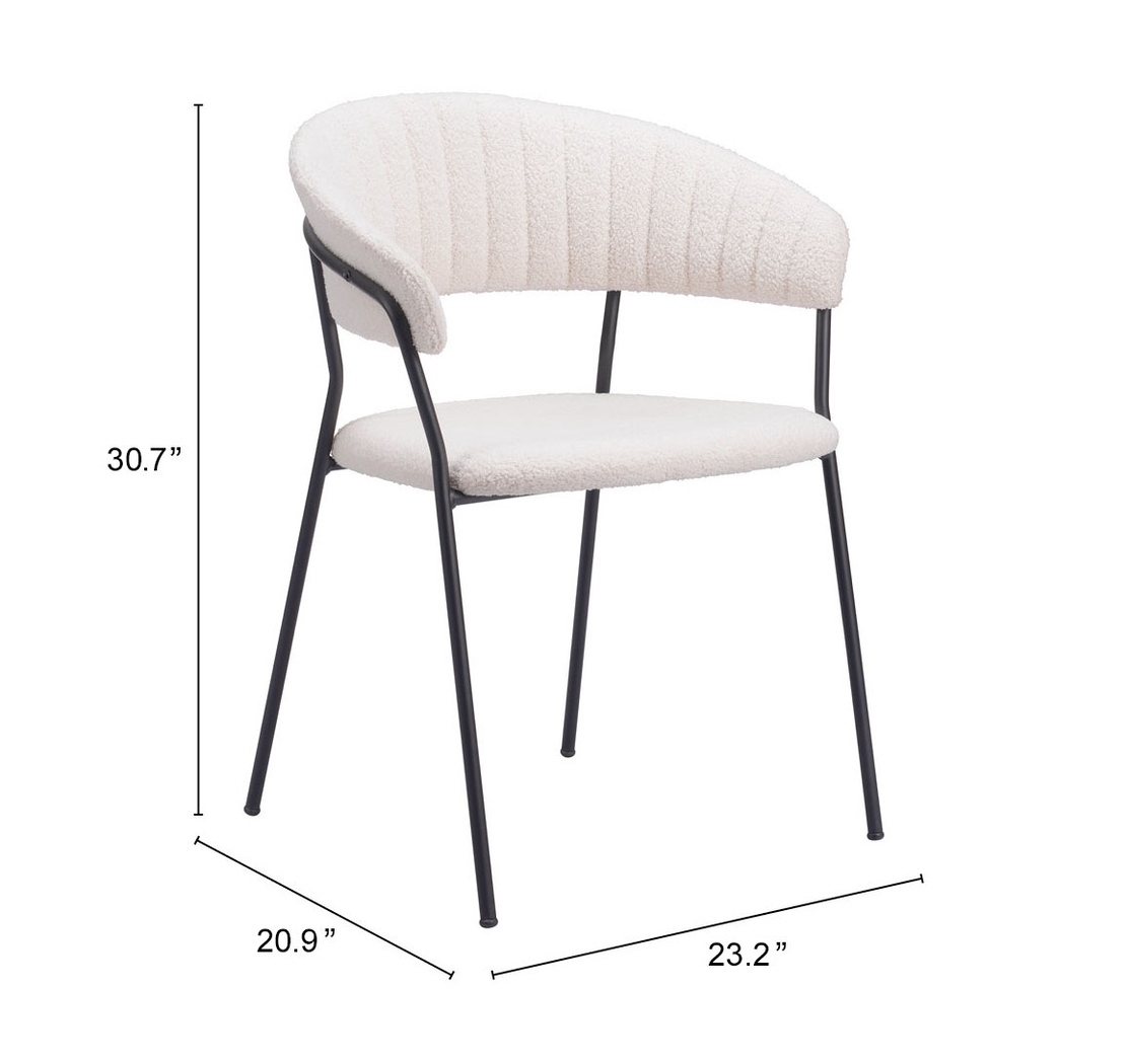 Causbie White Side Chair, Set of 2 - Thumbnail - Image 9