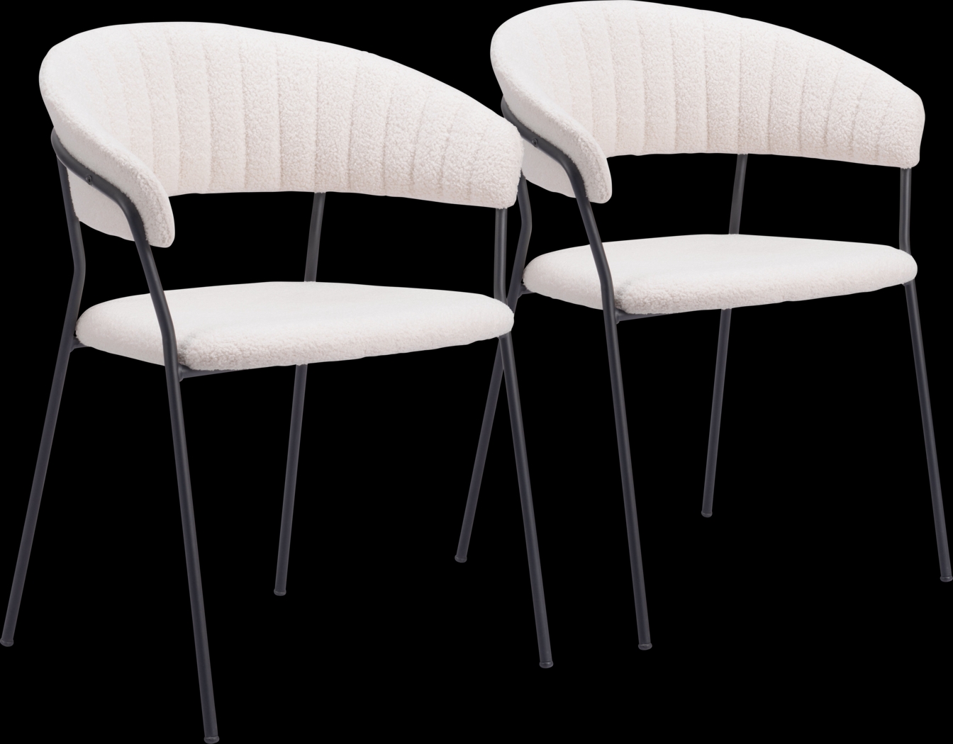 Causbie White Side Chair, Set of 2 - Thumbnail - Image 1